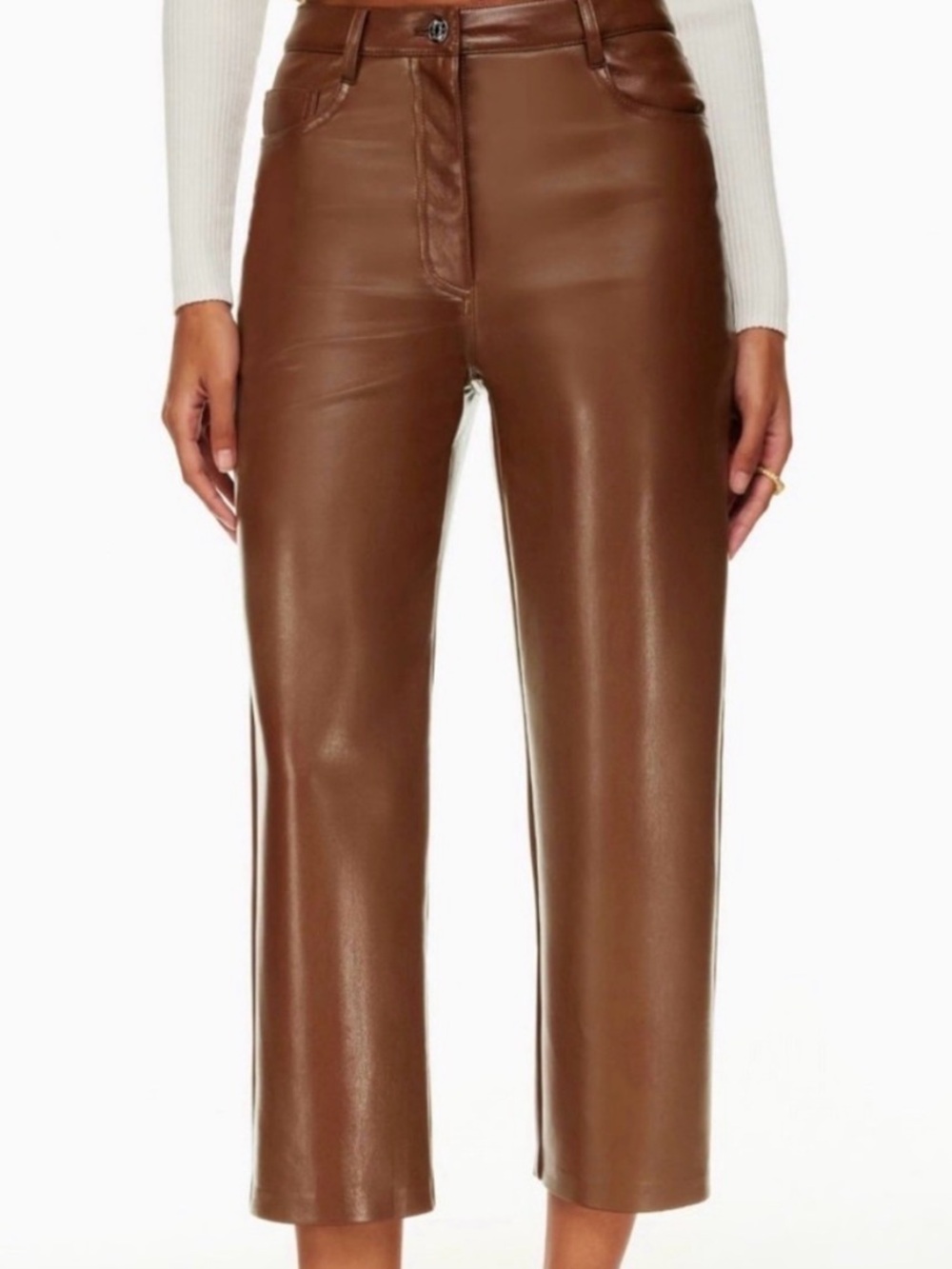 Aritzia Melina Faux Leather Ankle Pant